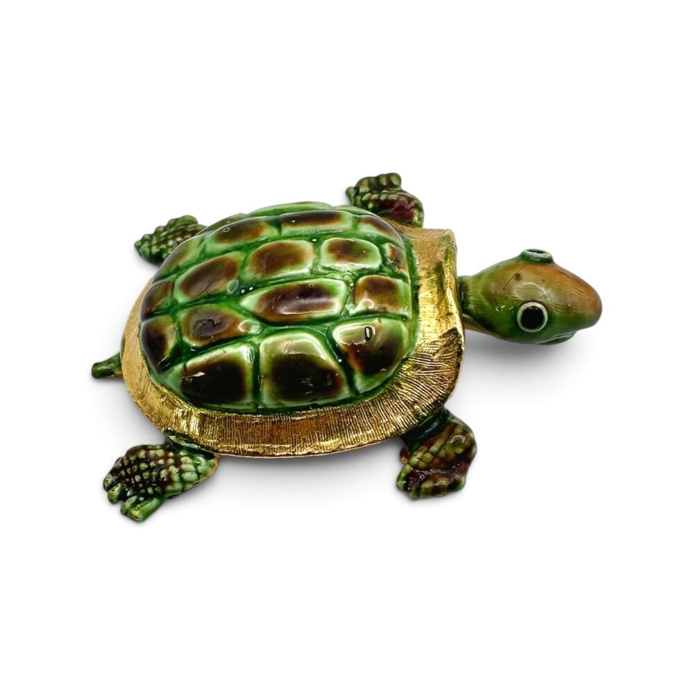 Vintage Original by Robert Green Enamel Turtle Brooch